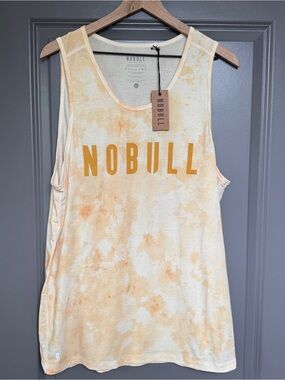 NOBULL Yellow Tie-Dye Men’s Tank Top